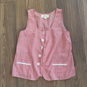 Vintage Victoria's Secret Country Cottons Red Gingham Top size S